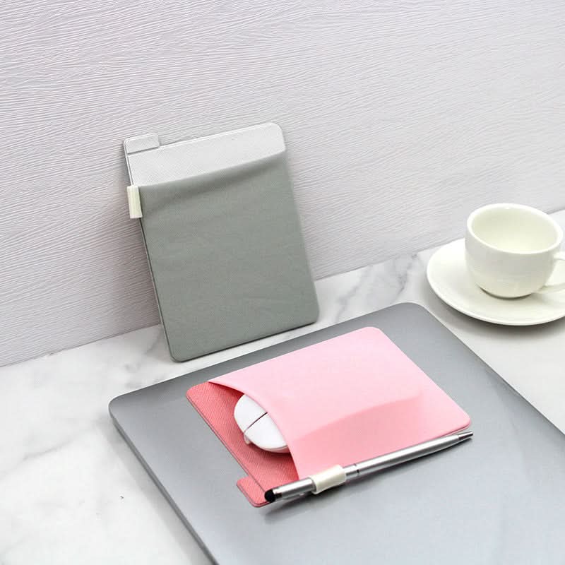 Spot tablet square mouse sticker elastic lycra cloth mouse bag portable elastic mobile phone sticker bag