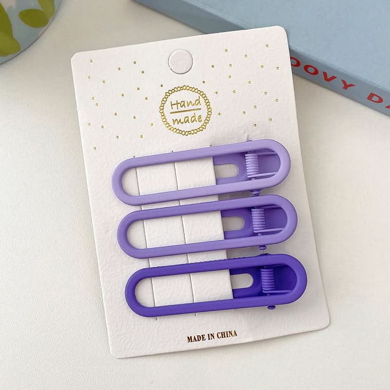 Ice Transparent Jelly Candy Color Hair Clips
