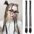 One-Clip Braided Hair Extension for Women – 3-Strand Boxing Braid Wig Piece - 22 inches