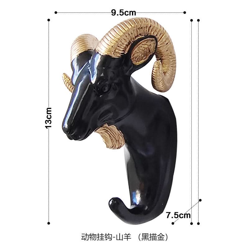Punch-Free Animal Head Wall Hook – Decorative Deer Head Sticky Hanger