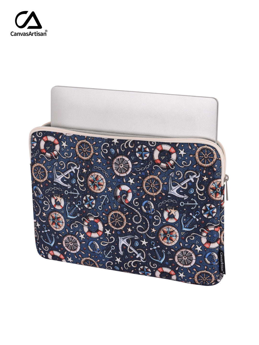 Nautical Laptop Sleeve – Waterproof & Shock-Resistant Case for Asus & More (11–15 Inch)