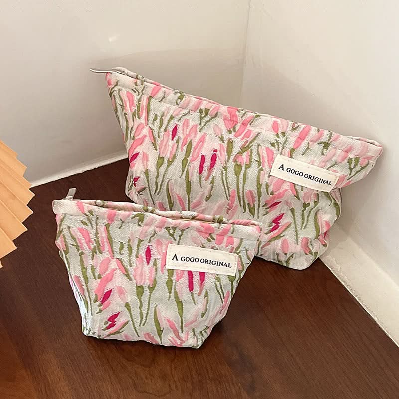 Tulip Cosmetic Bag – Large Capacity Travel Makeup Organizer for Women