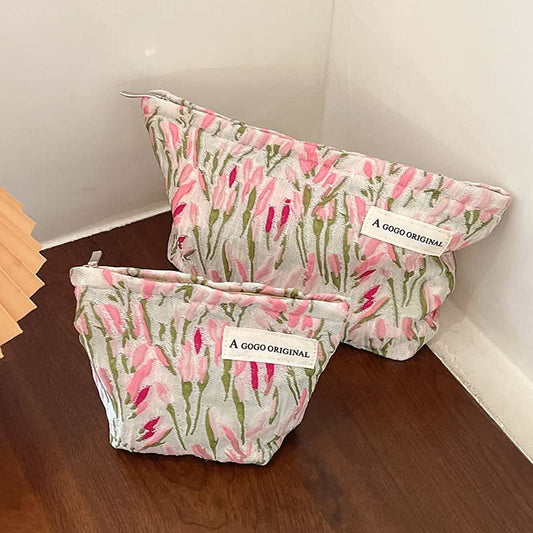Tulip Cosmetic Bag – Large Capacity Travel Makeup Organizer for Women