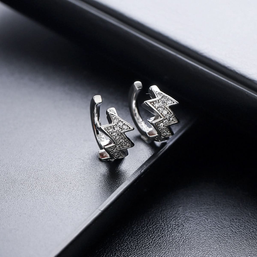 Unisex Zircon Lightning Ear Clips – Non-Pierced Summer Jewelry