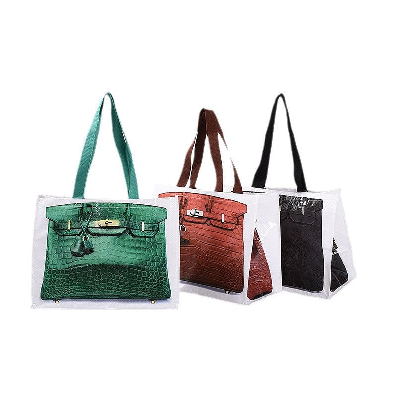 Woven Shopping Tote Bag – Reusable PP Handbag with High Load Capacity
