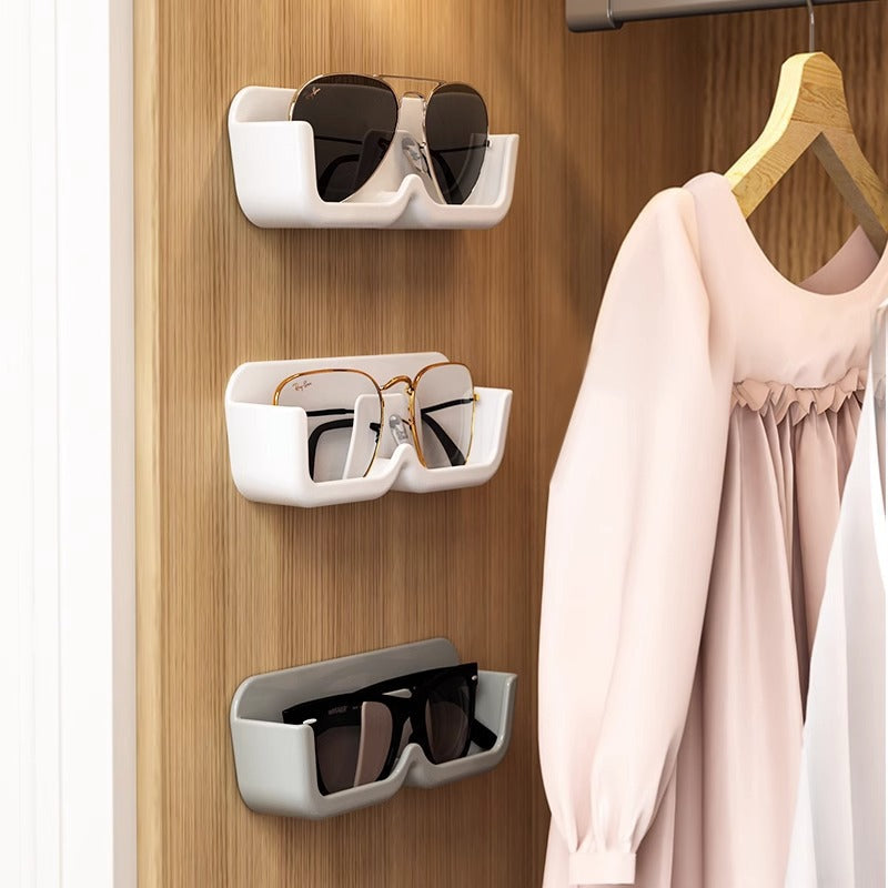 Wall-Mounted Sunglasses Organizer – Punch-Free Display Rack for Eyeglasses & Shades
