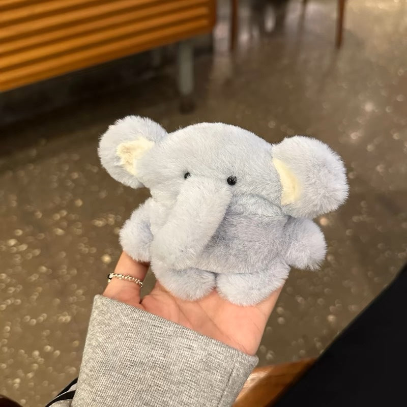 Plush Elephant AirPods Case – Cute Light Blue Cover for AirPods 1/2/3/Pro