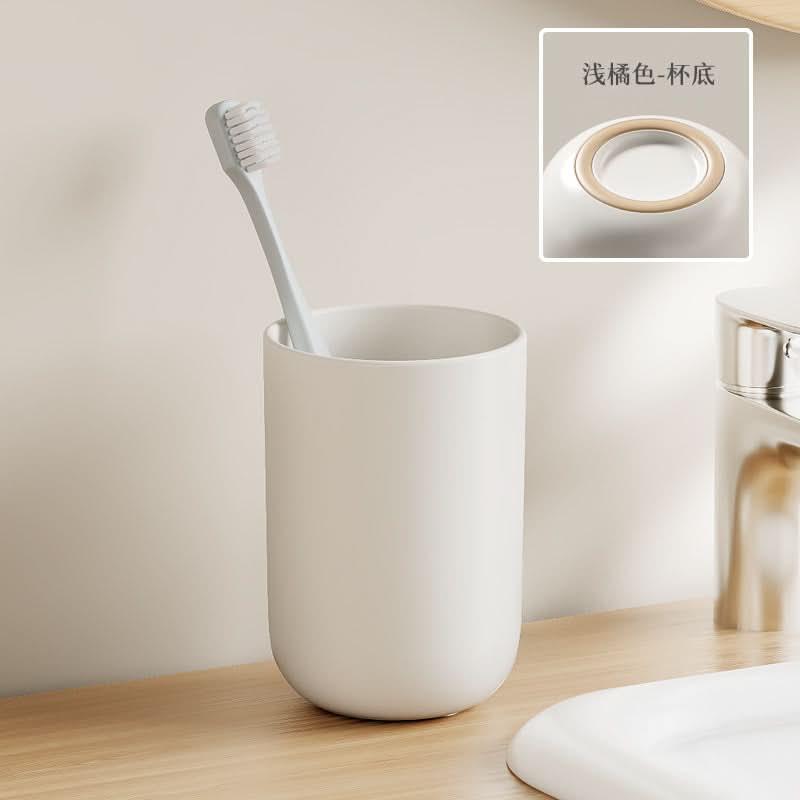Durable Japanese-Style Mouthwash & Toothbrush Cup for Home & Dorm