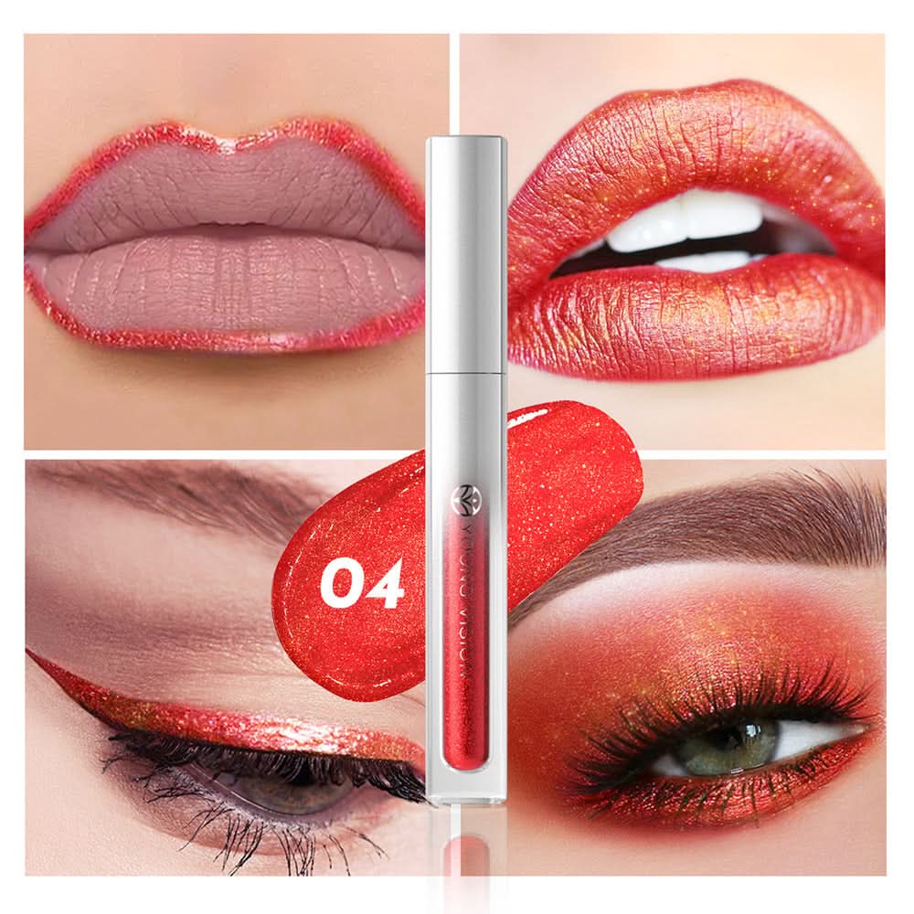 YOUNG VISION Diamond Lip Gloss – Non-Sticky, Multi-Use Pearlescent Makeup