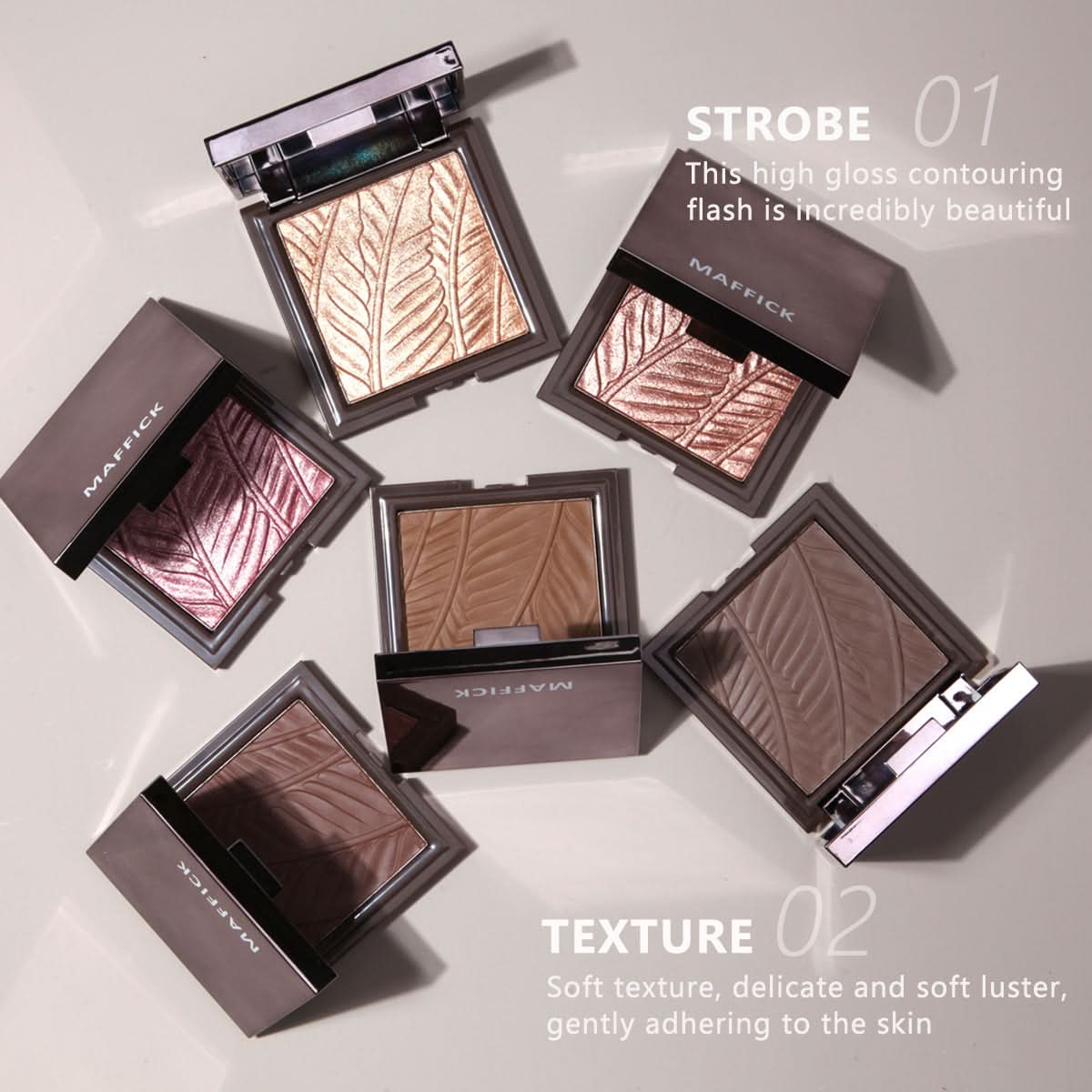 Earth Tone Eyeshadow – Long-Lasting Matte & Pearlescent Silver Powder