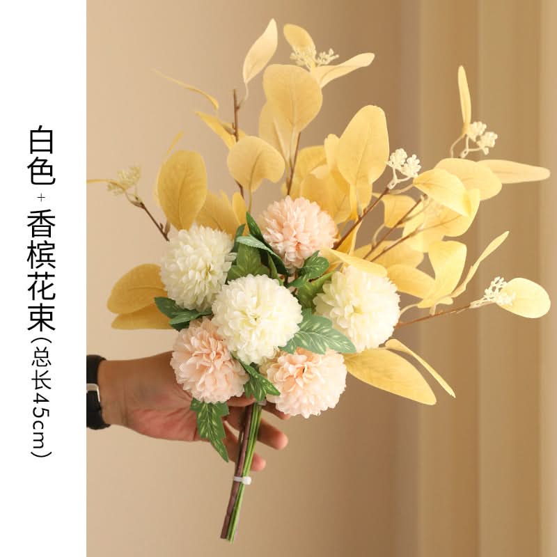 Ceramic Vase with Artificial Flowers