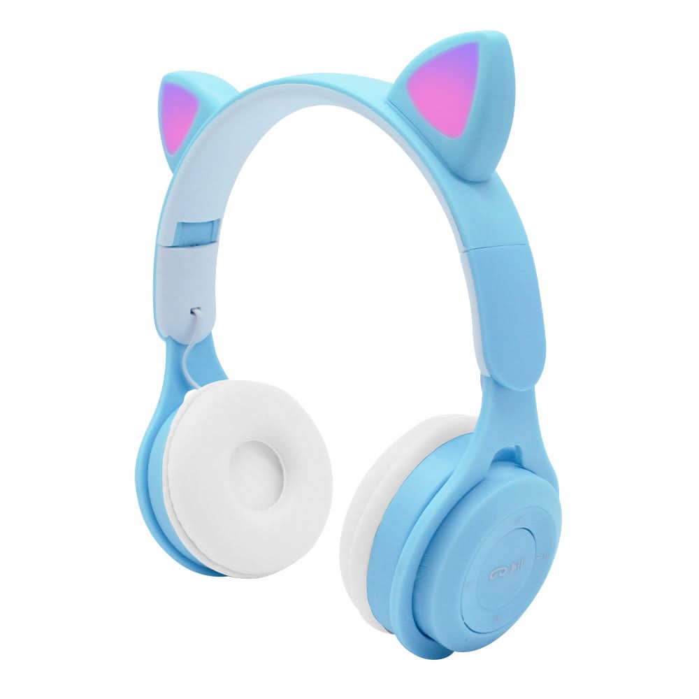 Wireless Bluetooth Cat Ear Headphones for Kids