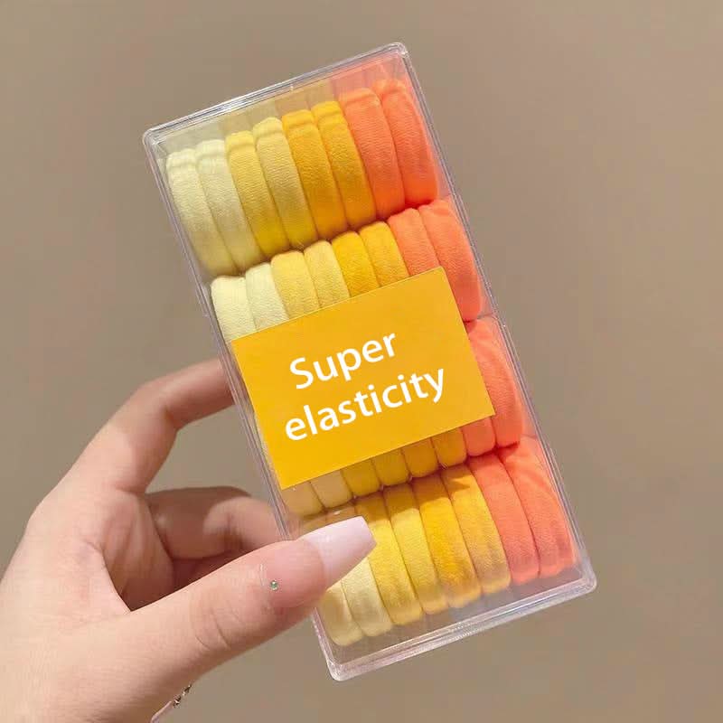 32-Pack High Elastic Hair Ties with Case