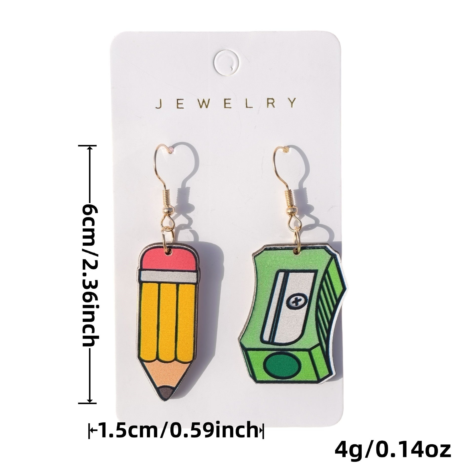 3D Wooden Book Earrings for Women – Graduation Teacher Student Jewelry