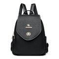 Women's Leather Backpack – Bag with Secure Pockets & Laptop Sleeve