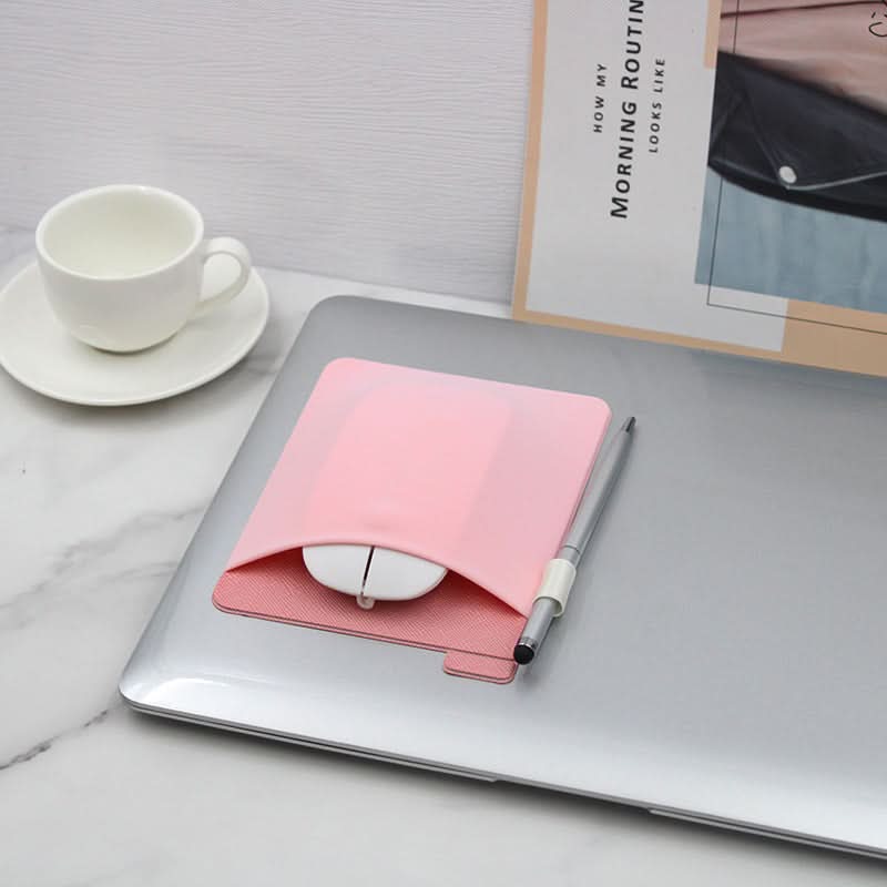 Spot tablet square mouse sticker elastic lycra cloth mouse bag portable elastic mobile phone sticker bag