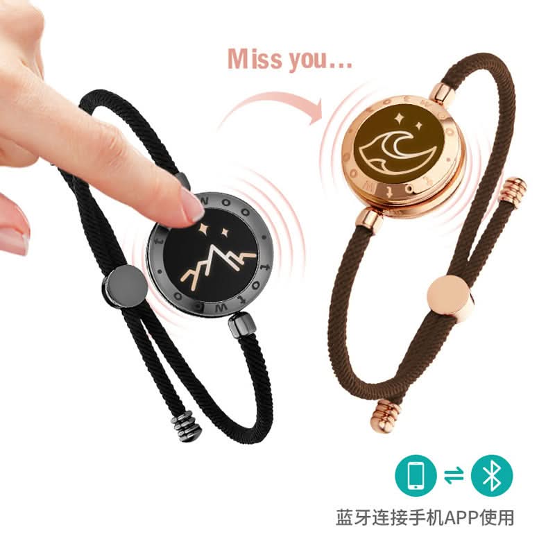 Long-Distance Couple Smart Bracelets Pair