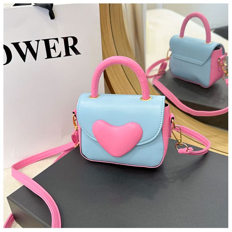 Women's PU Shoulder Bag with Heart Design