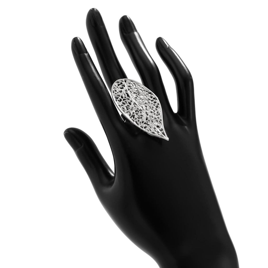 Women's Exaggerated Pearl Open Ring – Geometric Gold & Silver Statement Jewelry