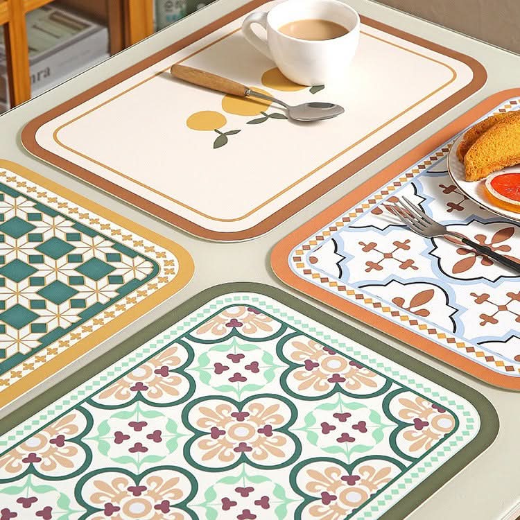 Water-Absorbent Heat-Insulating Nordic Table Mats