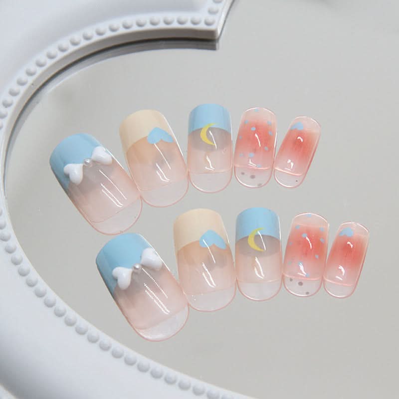 Cute Nail Art Patches – Wearable & Removable Polka Dot