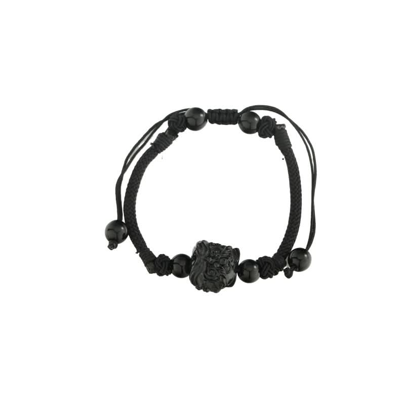 Handmade Braided Lucky Lion Rope Bracelet – Unisex Jewelry