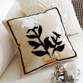 1 pc Premium High-Grade Retro Brown Plant Oatmeal Cream Sofa Pillow Cover
