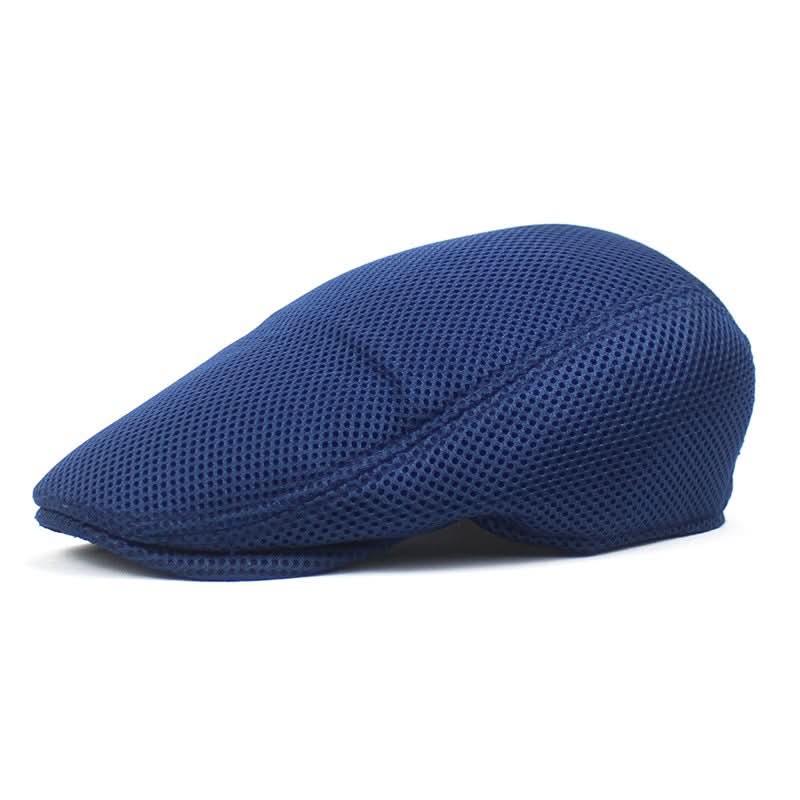 Men's Mesh Beret Cap – Breathable Duckbill Hat For Spring and Summer