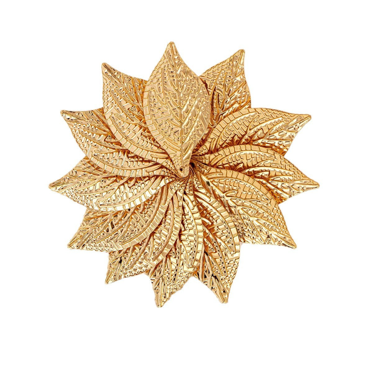 Retro Floral Sunflower Statement Ring for Women – Gold Alloy Vintage Flower Jewelry