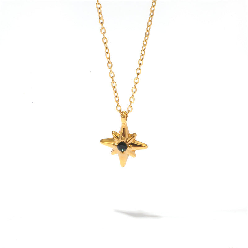 Trendy Gold Stainless Steel Pendant Necklace with Cute Charms – Stylish Jewelry