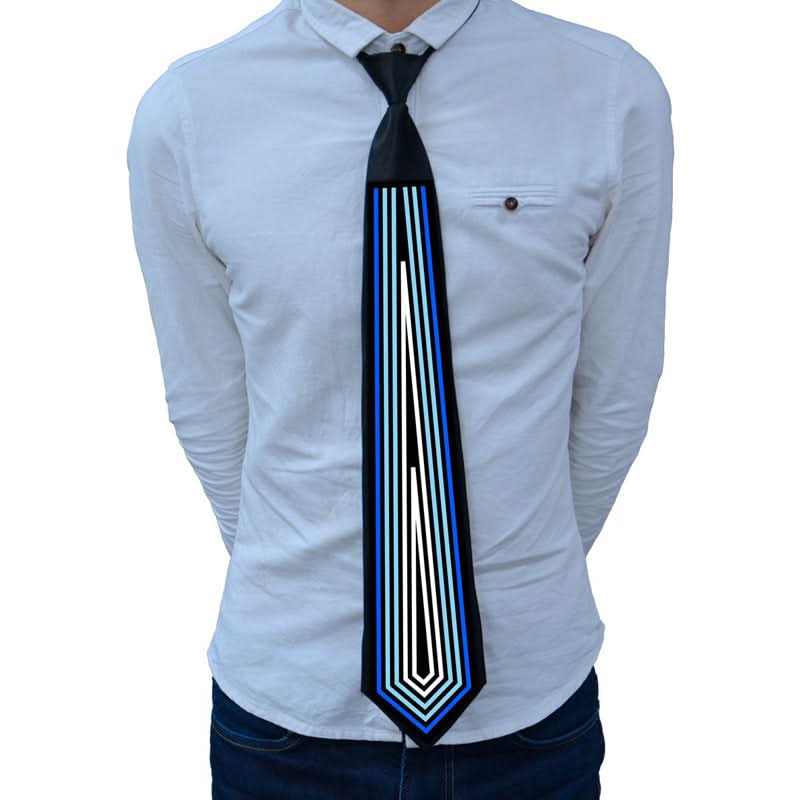 Voice-Activated LED Halloween Party Tie