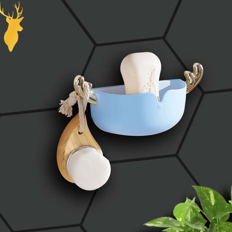 Wall-Mounted Soap Holder – Self-Draining Soap Box with Seamless Adhesive