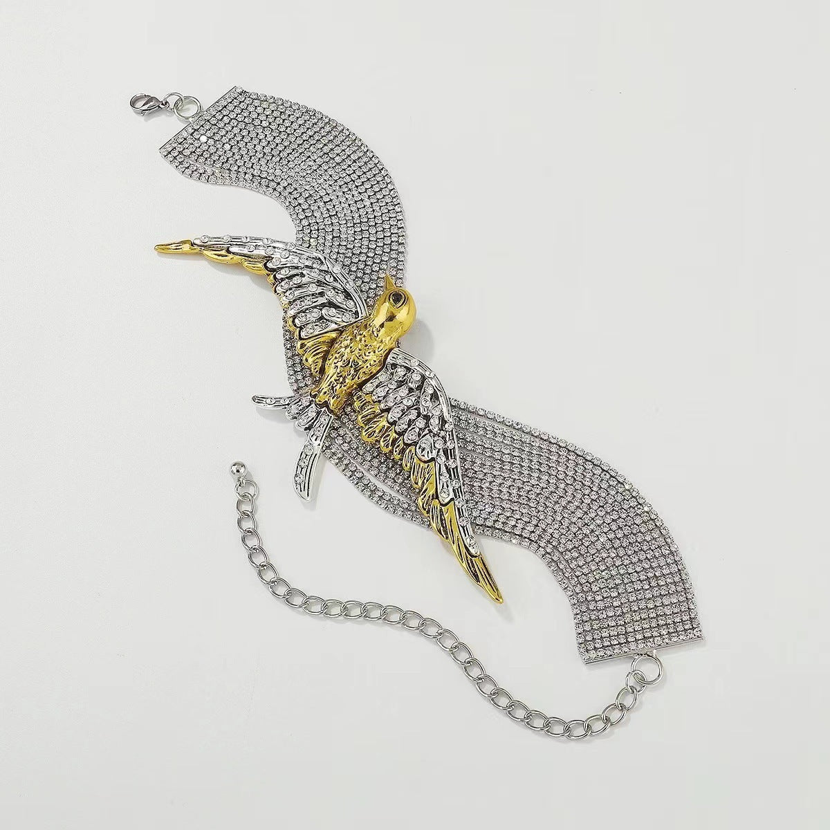 Luxury Crystal Bird Pendant Necklace – Multi-Layer Rhinestone Clavicle Chain for Women