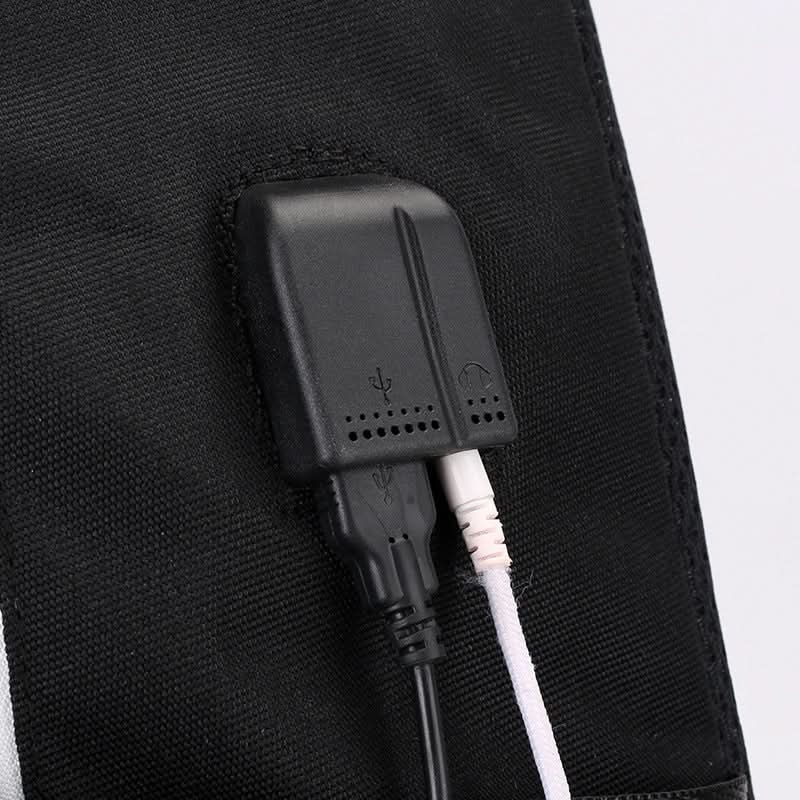 Unisex Waterproof USB School Backpack