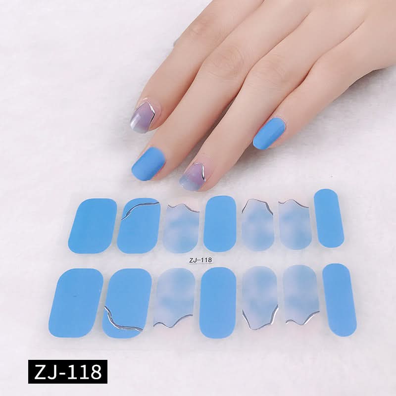 Waterproof 3D Gel Nail Stickers - Durable