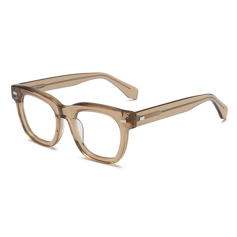Retro Flat Eyewear for Men & Women, Big Face Fit, Myopia-Ready