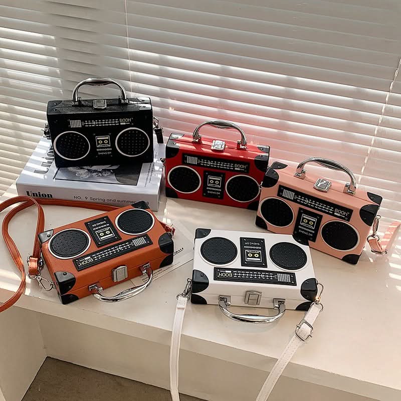 Retro Radio Shoulder Bag for Women