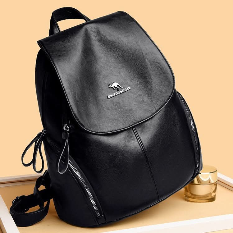 Women's Stylish Leather Backpack – Anti-Theft Travel Bag for Daily Use