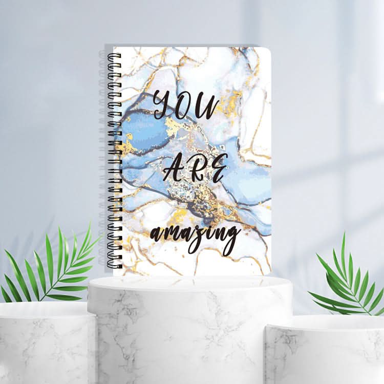 A5 Side Flip Spiral Notebook - Horizontal Line Notepad