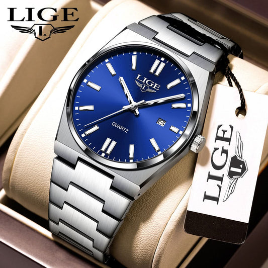 Men’s Business Quartz Watch – Luminous Dial, Multi-Function Calendar
