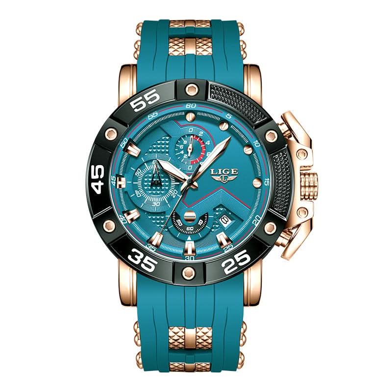 Men’s Chronograph Quartz Watch – Luminous Dial, Business Watch