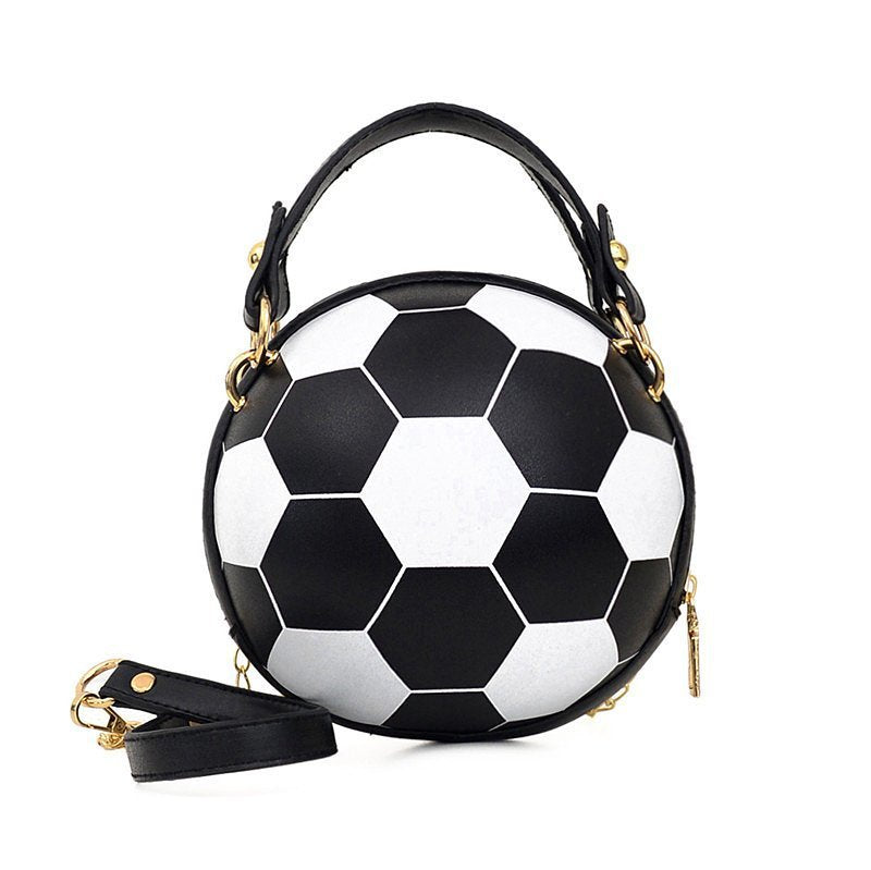 Round Ball Crossbody Bag – PU Leather Chain Shoulder Handbag for Women