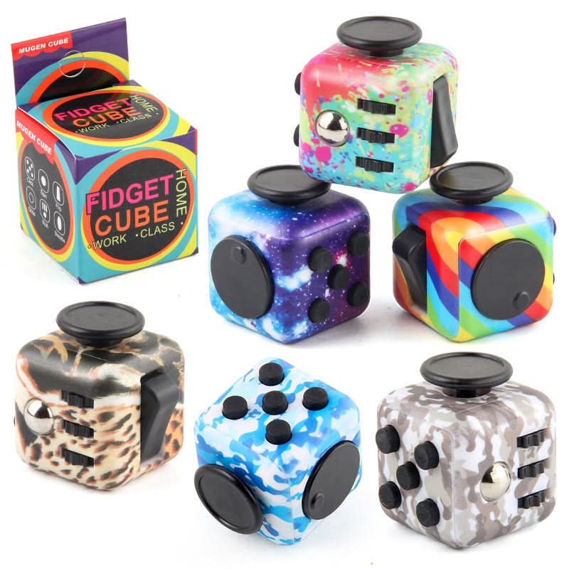 Rainbow Anti-Anxiety Fidget Cube Toy