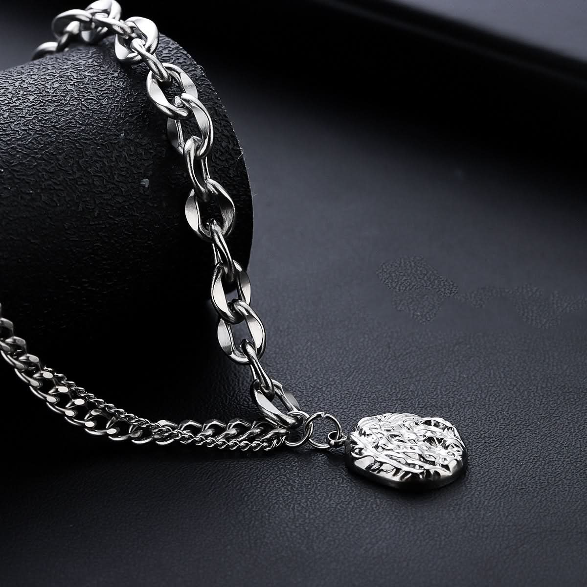 Men’s Minimalist Irregular Pendant Necklace – Chain Jewelry
