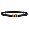 Women's Thin Leather Belt – Adjustable Waist Belt For Dresses, Coats & Sweaters