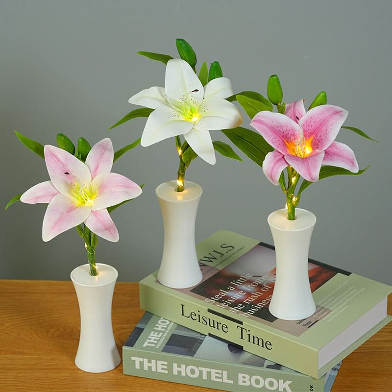 Set of 2 Lily Bouquet Night Lights – Mood Lighting