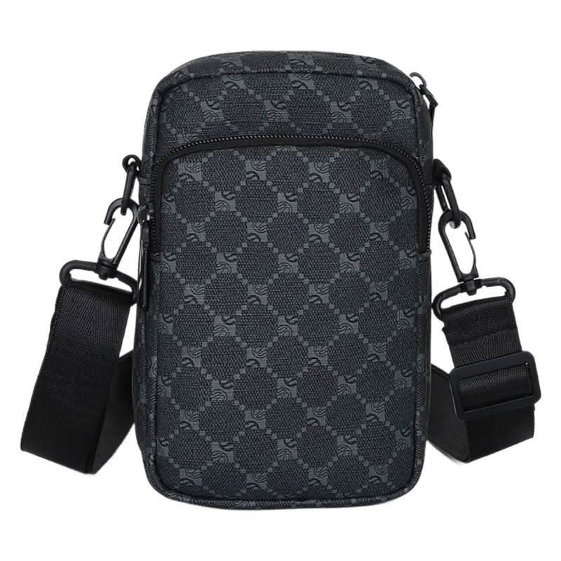 Men’s Mini Crossbody Phone Bag – Korean Style PVC Shoulder Bag
