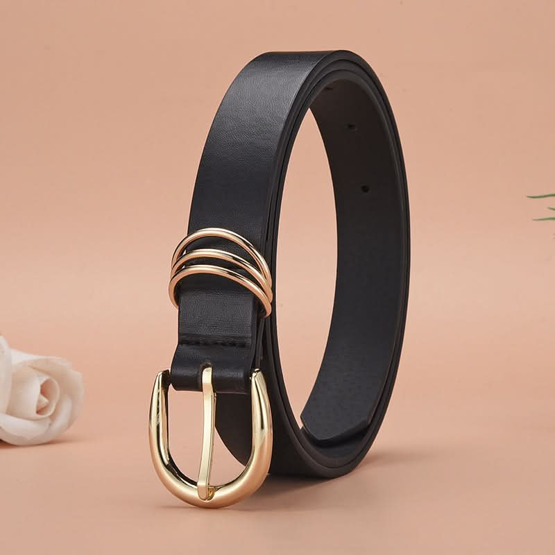 Thin PU Leather Waist Belt for Women
