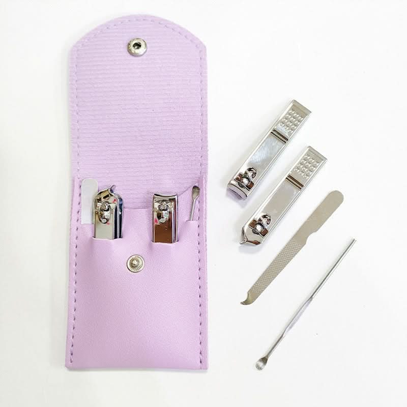 4-Piece Nail Clipper & Manicure Set - Compact Folding Package