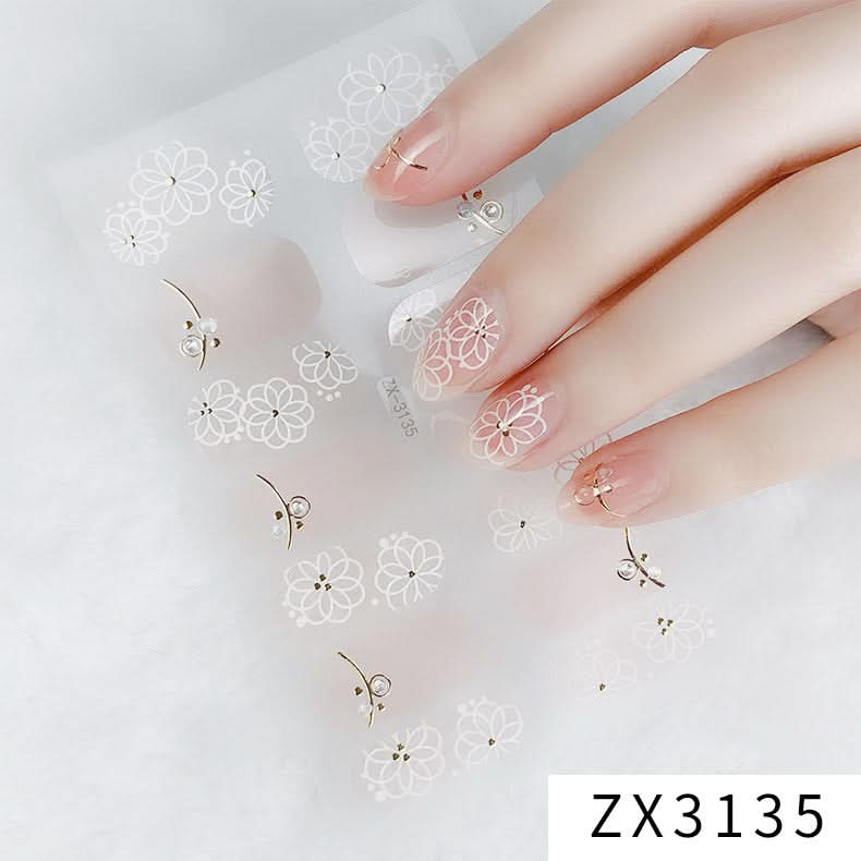 3D Star Diamond Nail Stickers Set